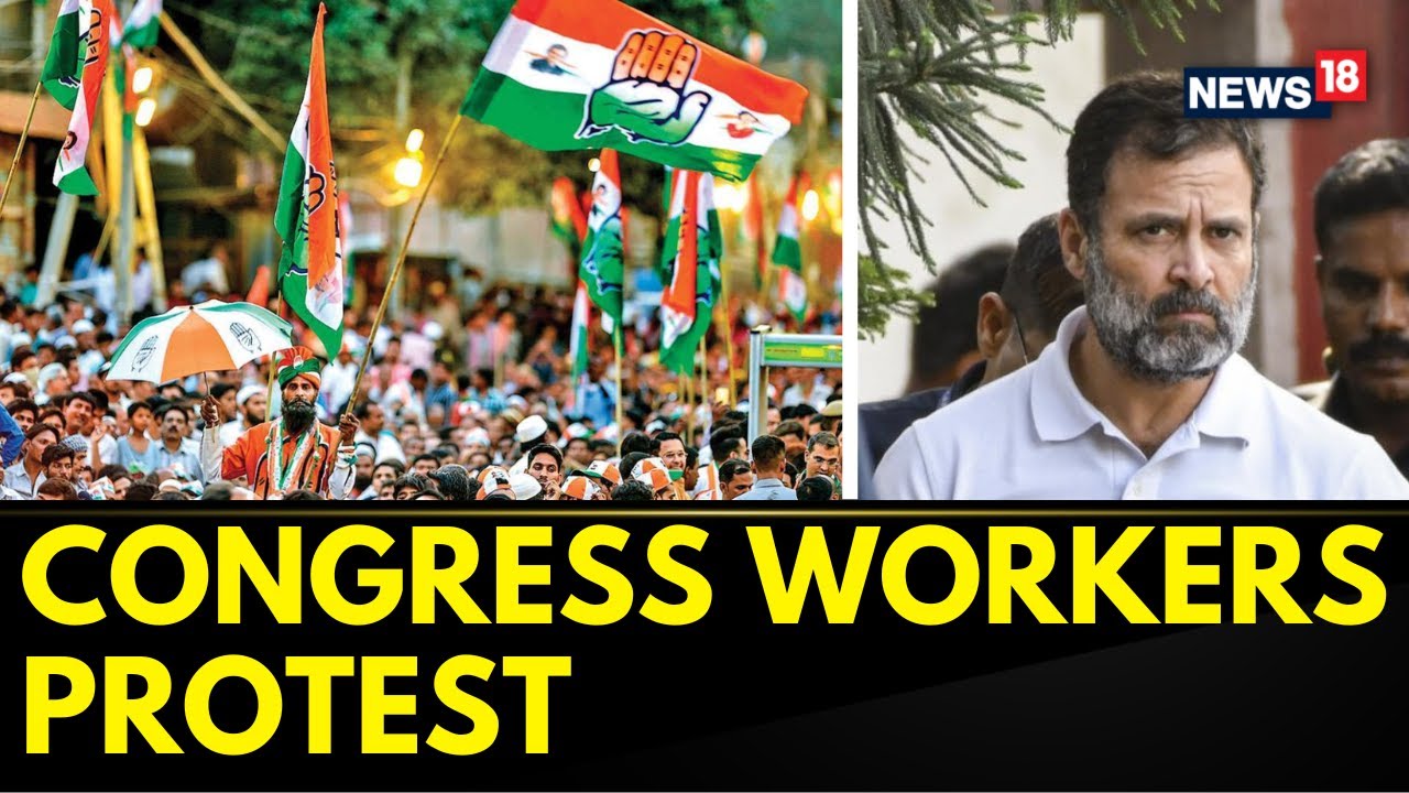 Rahul Gandhi News | Congress Workers Protest In Mumbai & Chennai Against Court Verdict In Rahul Case