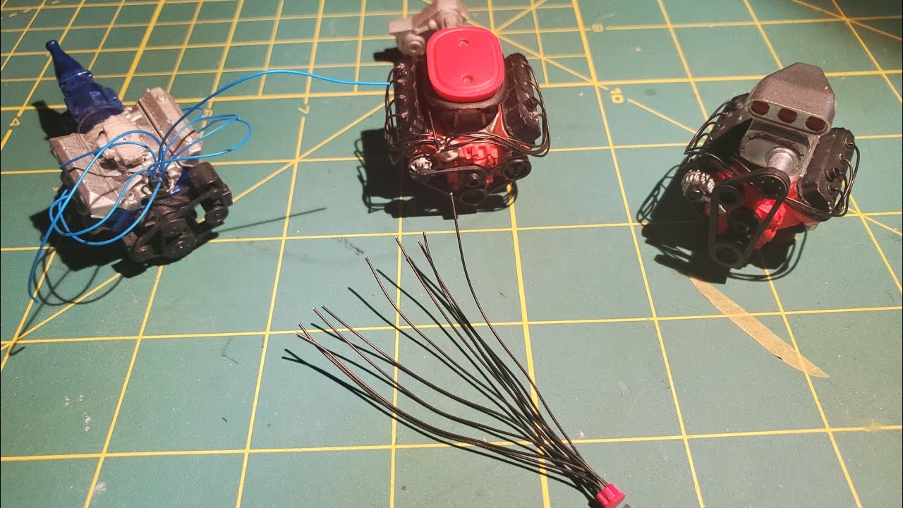 Tips and tricks- adding plug wires to a scale model