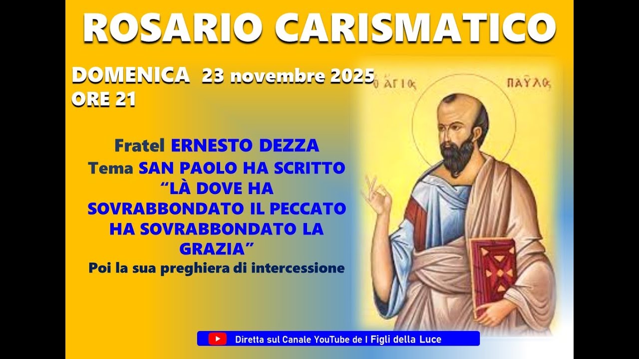 SAN PAOLO HA SCRITTO “LÀ DOVE HA SOVRABBONDATO IL PECCATO HA SOVRABBONDATO LA GRAZIA