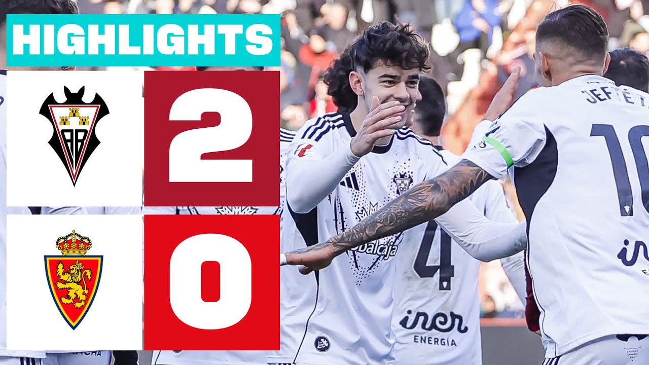ALBACETE BP 2 - 0 REAL ZARAGOZA | RESUMEN LALIGA HYPERMOTION