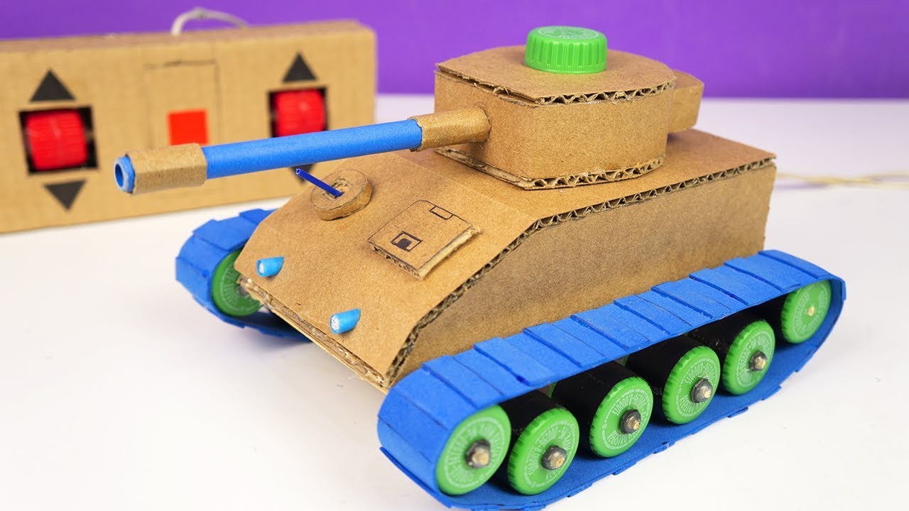 Como Hacer Tanque de Control Remoto con Cartón