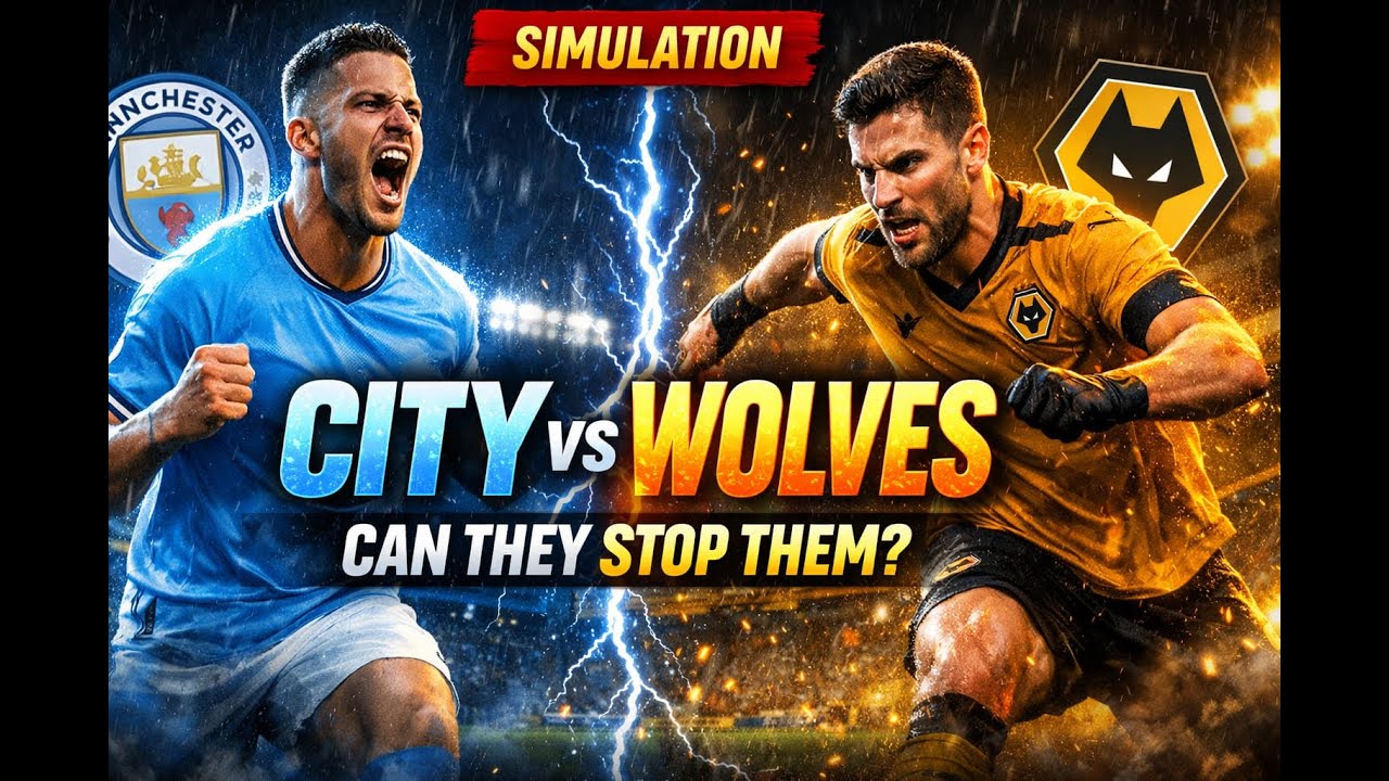 Manchester City face Wolves in this intense FC match simulation ⚽