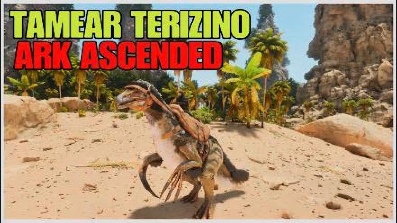 como TAMEAR un THERIZINOSAURUS en ARK ASCENDED -en 2 minutos- (terizino) *ASA* 💅