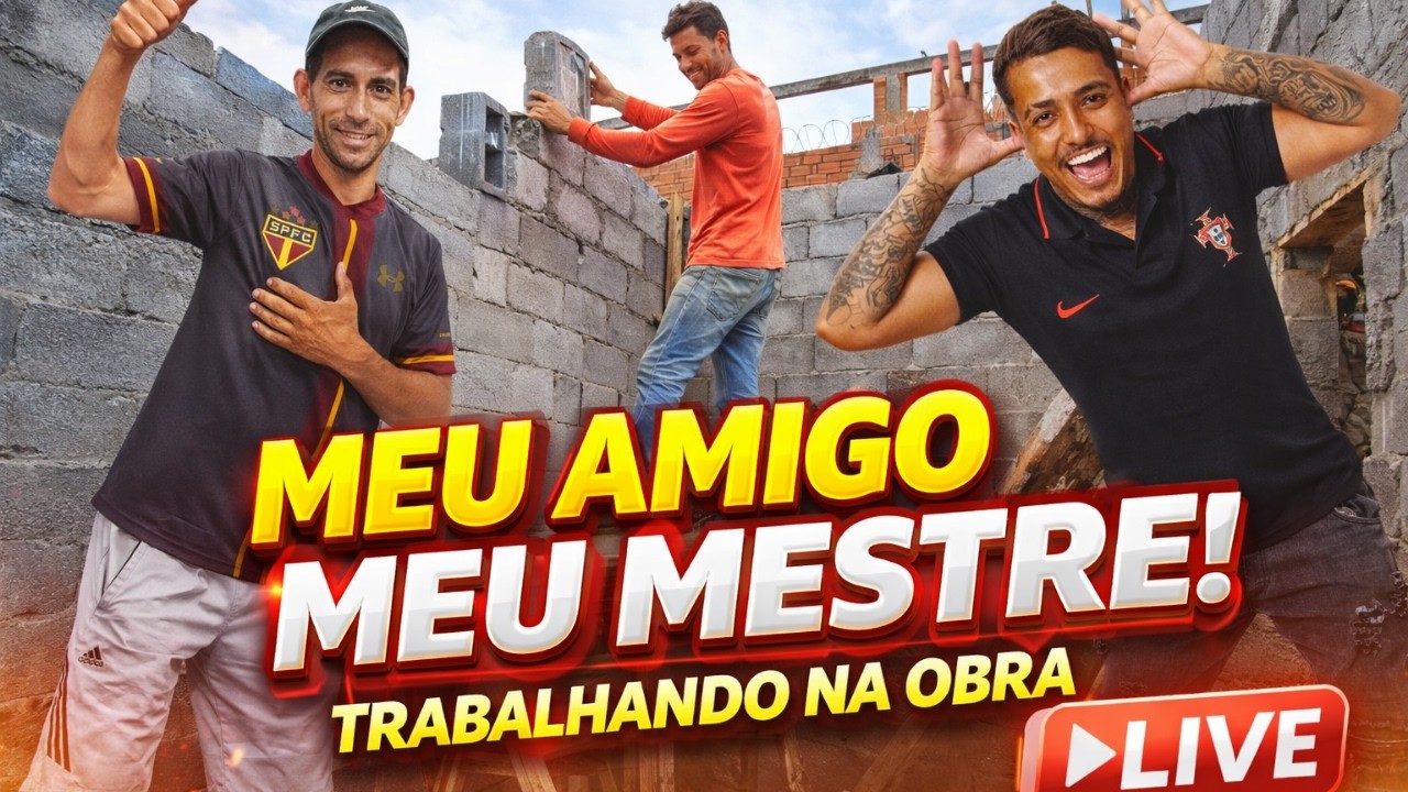 Meu Mestre Chegou na Obra! Hoje a Construção Vai Render de Verdade 🔥🏠