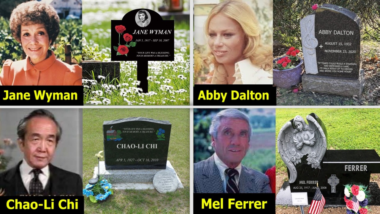 😢   Falcon Crest 1981 Actors Graveyards || Where Are They Buried ?