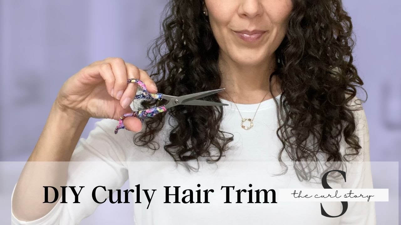 Learning How to Trim Wavy Curly Hair at Home |  DIY Haircut (Wet Cut) *Updated Audio Version*