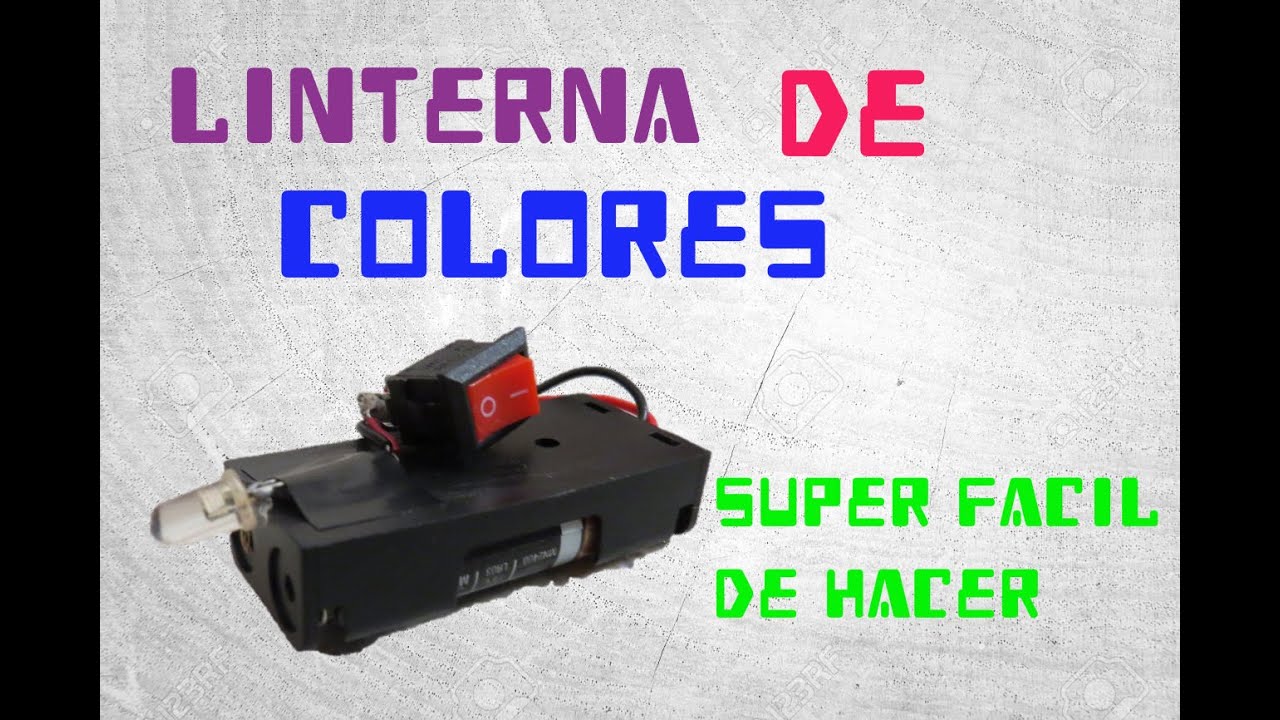Linterna Intermitente de colores -la mas fácil del mundo /Ideatronic