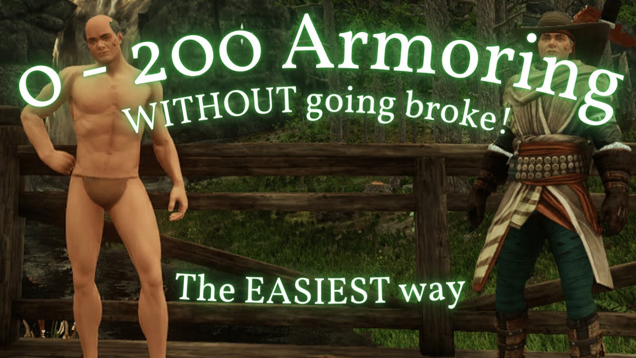 New World Armoring Guide 0 - 200 with routes - The FASTEST way to level armoring!
