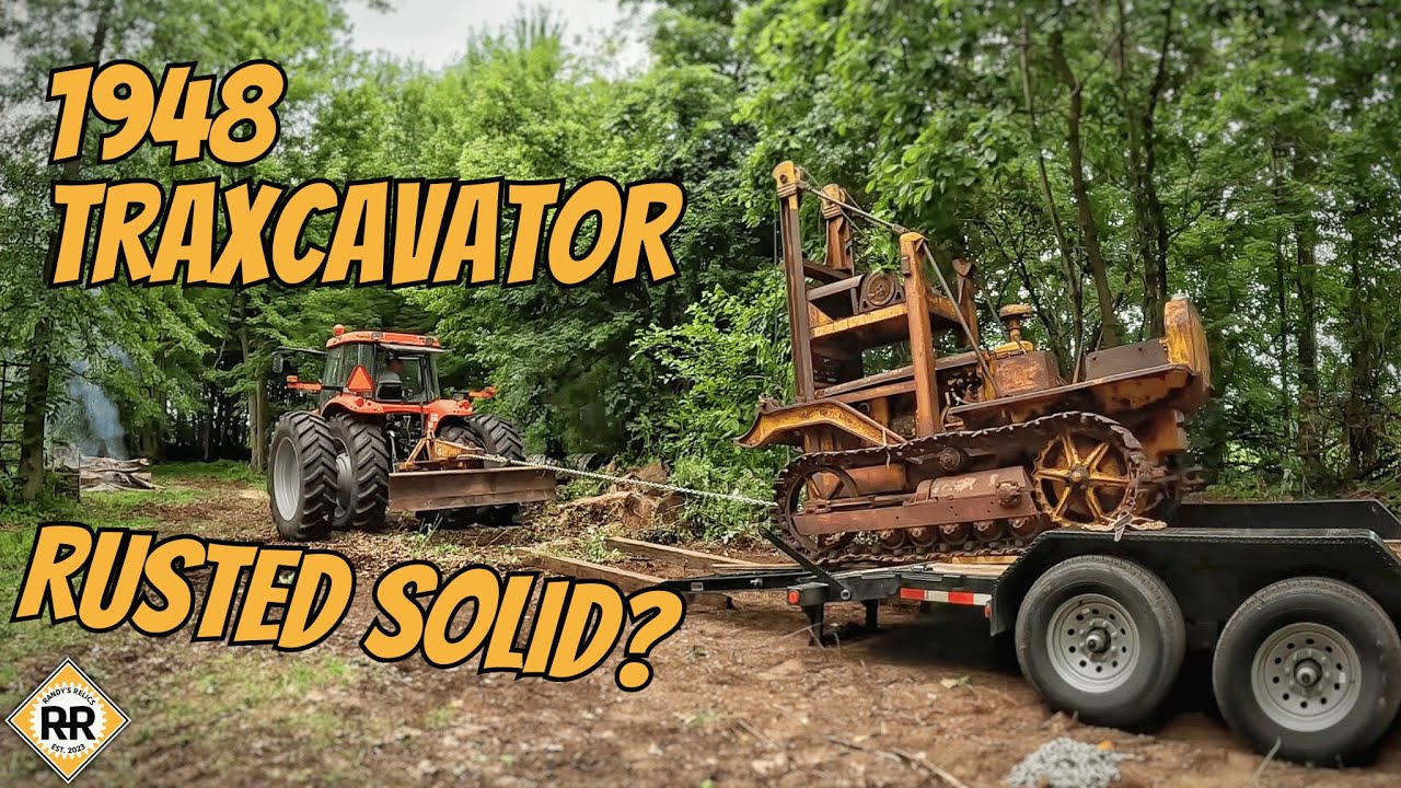 1948 Caterpillar D2 Traxcavator — осмотр и разгрузка