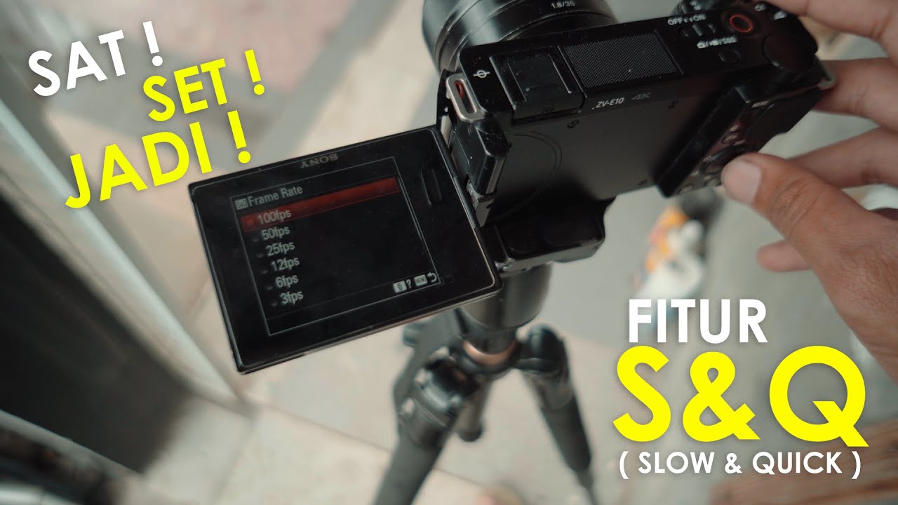 SETTING CEPAT SLOWMOTION & HYPERLAPSE SONY ZV-E10 ❗ TANPA EDIT LANGSUNG JADI ❗