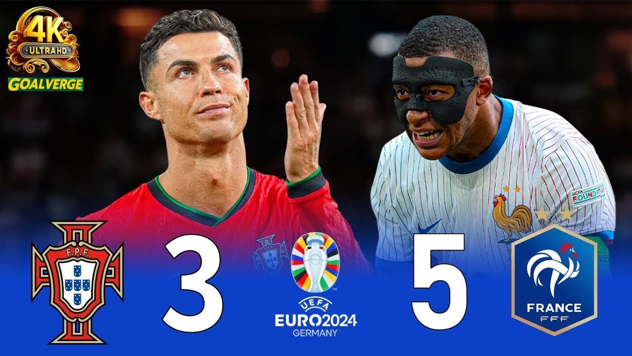 Portugal vs France | 4K | UEFA Euro 2024 &ndash; Quarter-Final | Extended Highlights