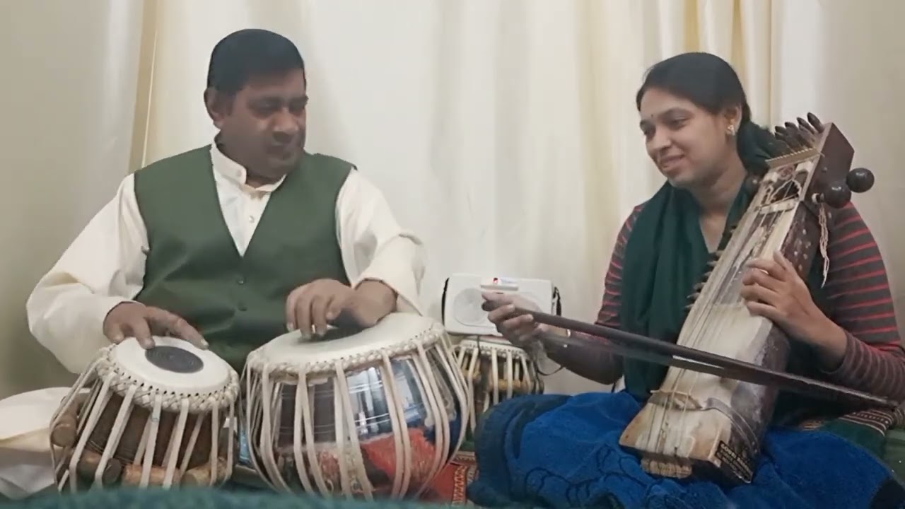 Tabla solo By pt kishore banerjee Gouri Banerjee on sarengi nagma