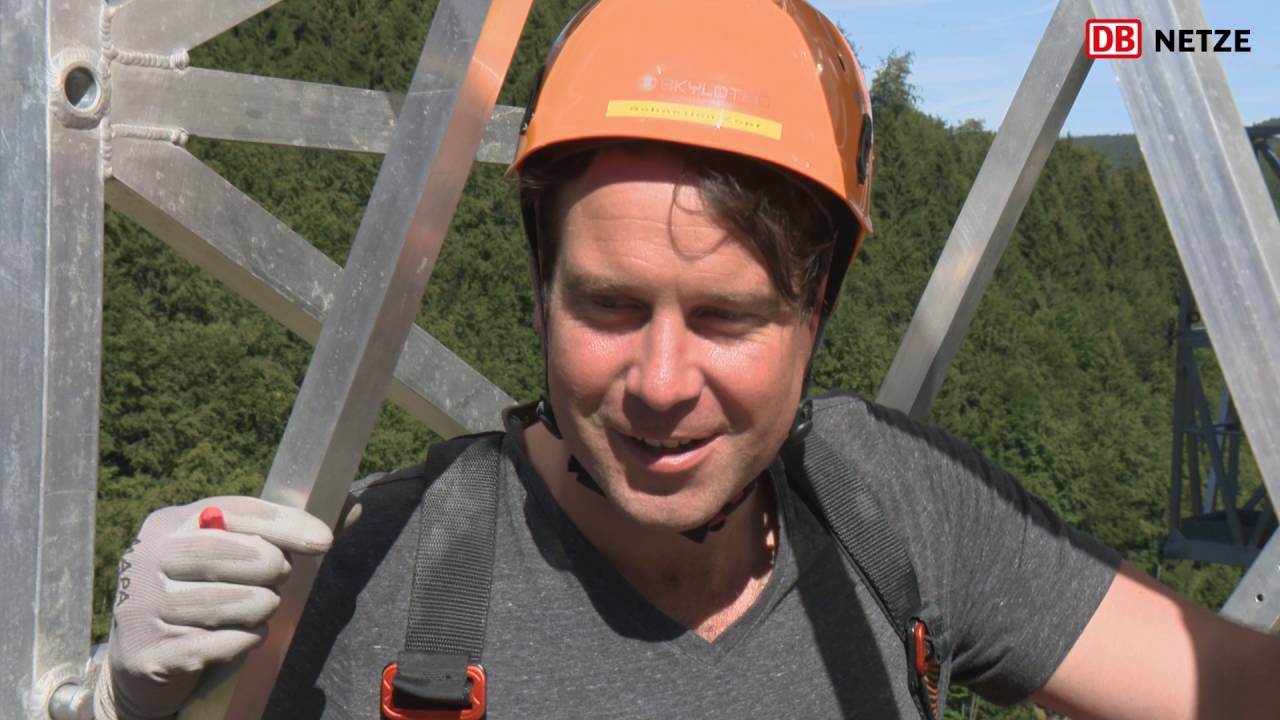 Brückeninspektion an der Dunkeltalbrücke im September 2016