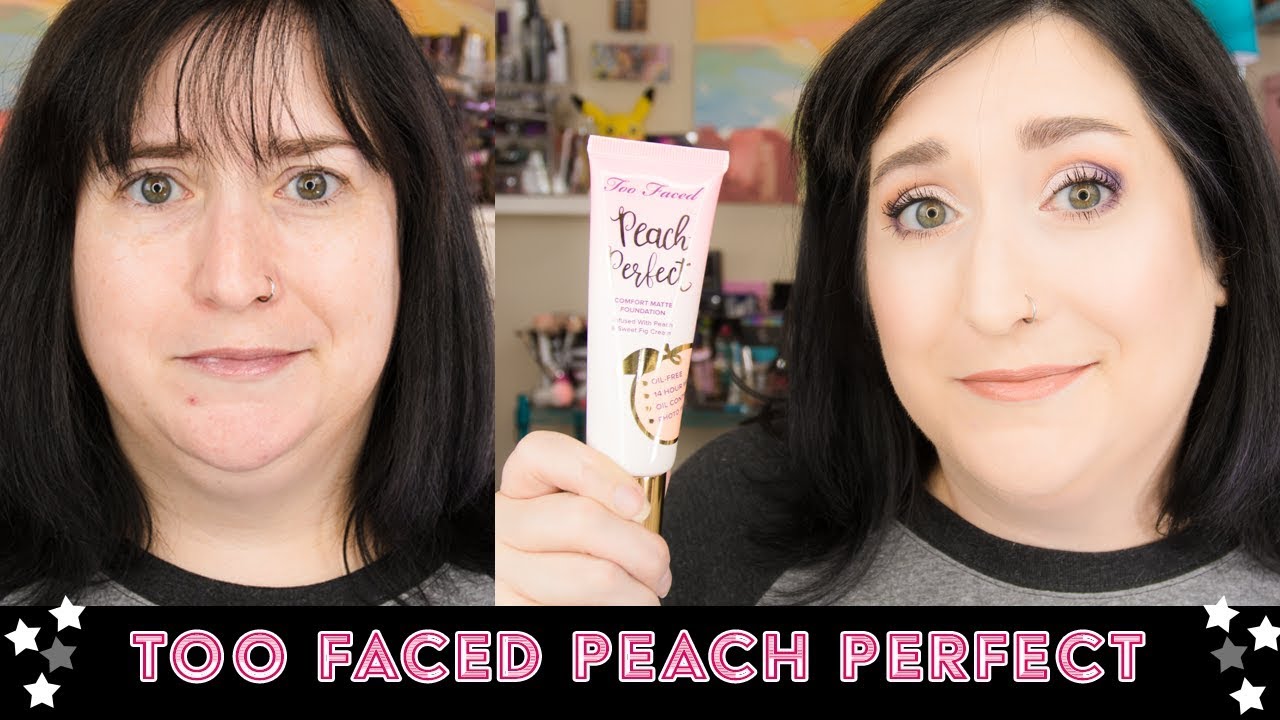 Too Faced Peach Perfect Comfort Matte | Dry Skin Over 40 | FRIDAY FOUNDATION FIX