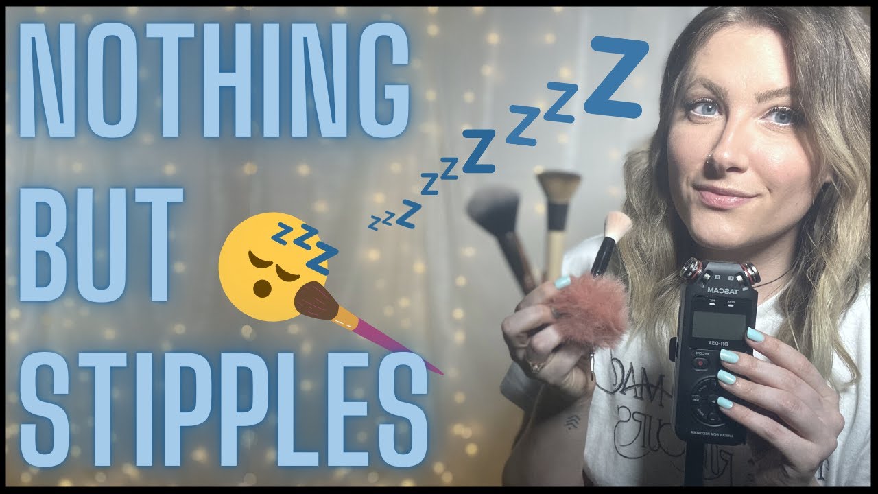 ASMR - 20 Minutes of Stipple - ALL STIPPLES! - Whisper, Soft Speaking, Mic Brushing, Mic Stippling
