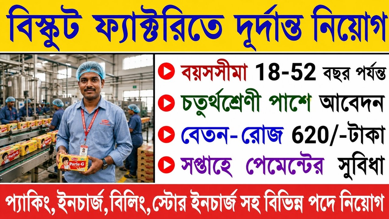 Weekly Payment Jobs at Parle-G Biscuit Company | Parle-g Biscuit Company Job Update | Job Update ...