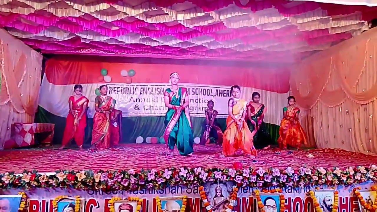 Marathi songs cover dance performance | Annual day dance performance