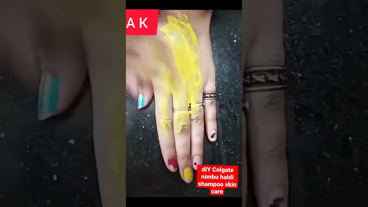 How to DIY  Colgate nimbu haldi shampoo skin care