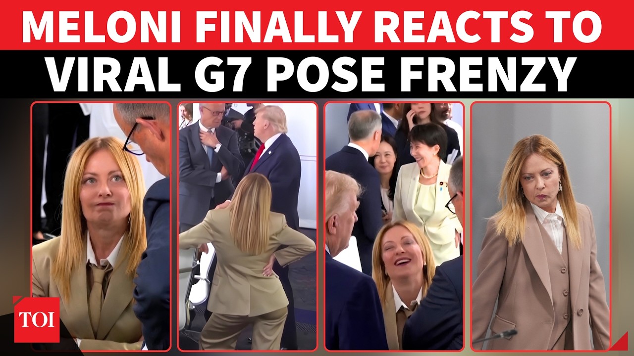 'MY HAND ON MY HIP...' Meloni Explains Viral Pose Beside Trump At G7 Summit | WATCH