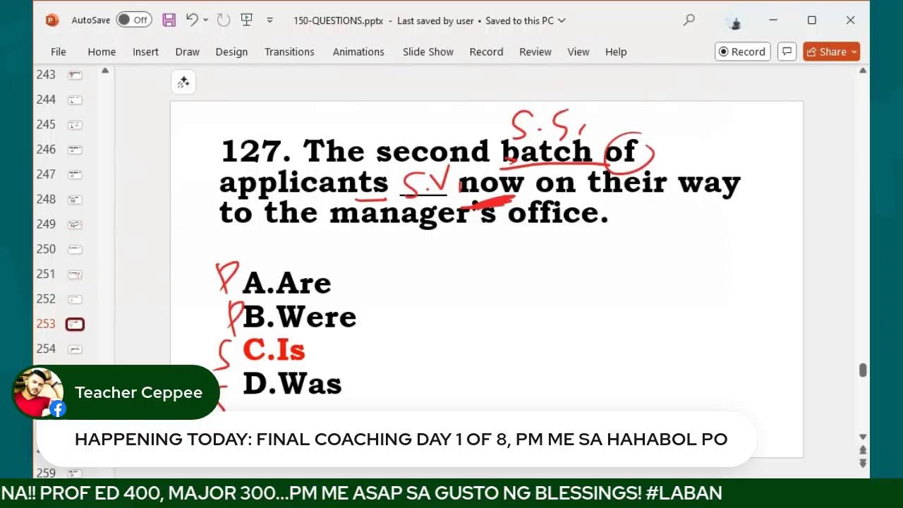MGA LUMALABAS SA LET