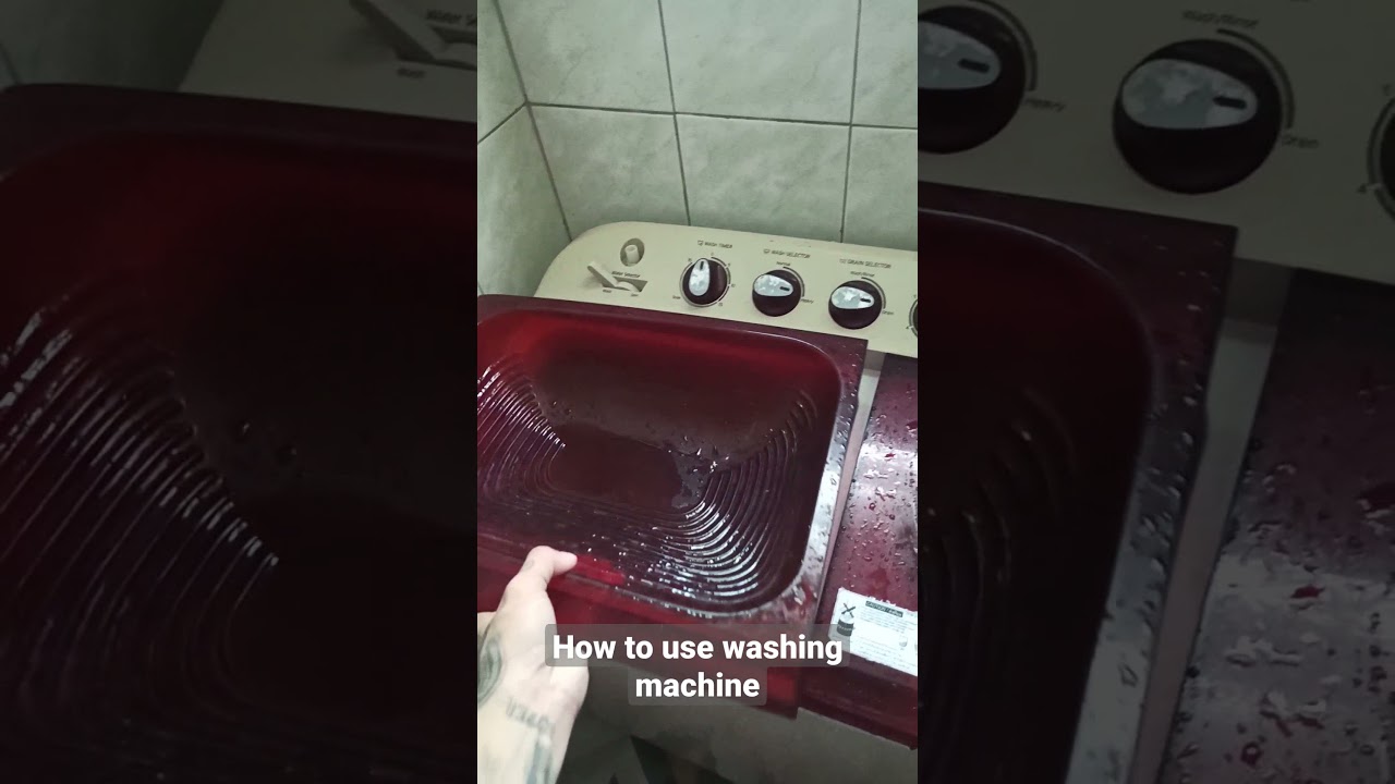 How to use washing machine