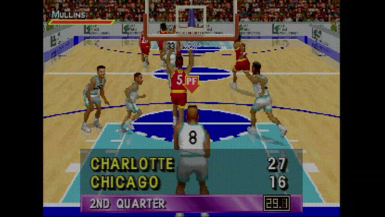 Slam 'n Jam '96 Featuring Magic & Kareem - SEGA Saturn - Intro and Gameplay.