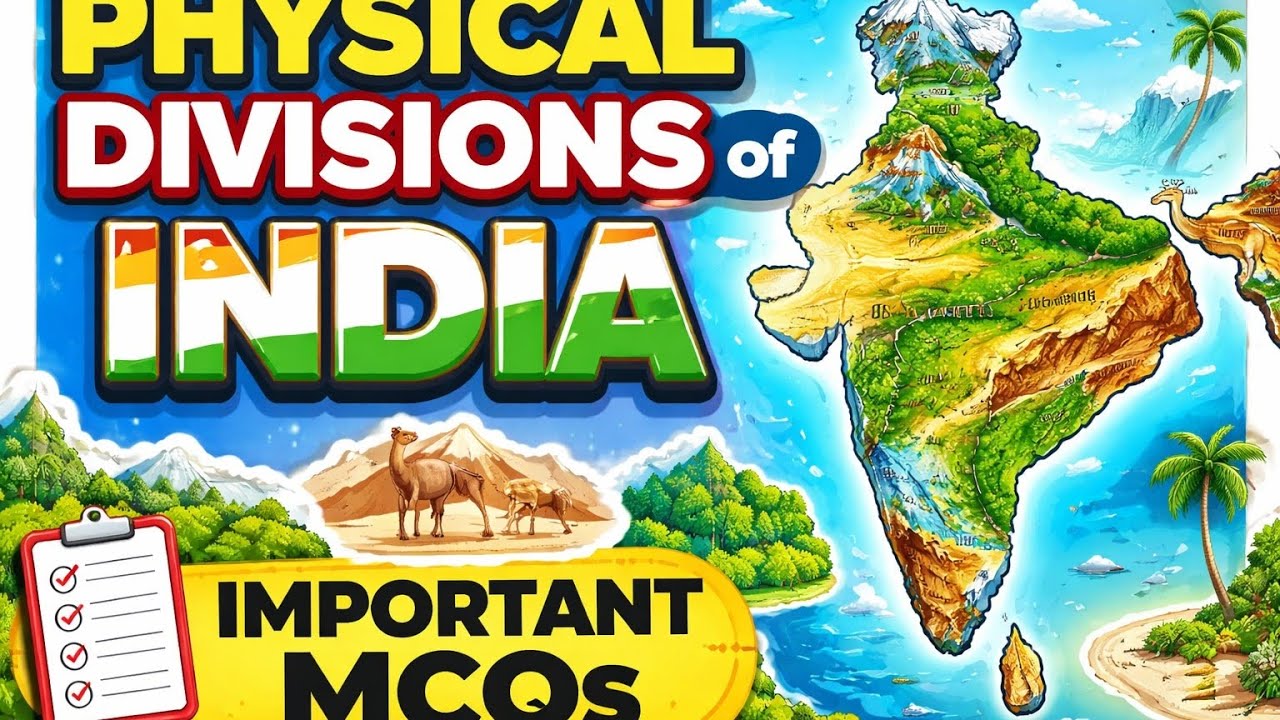 Important MCQs on Physical divisions of India 