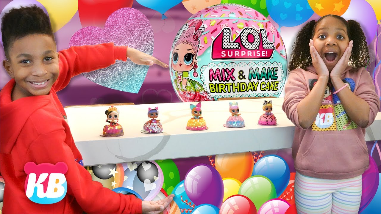 Kam gives Kyra a L.O.L. Surprise! Birthday Cake Tot | Happy Birthday Kyraboo