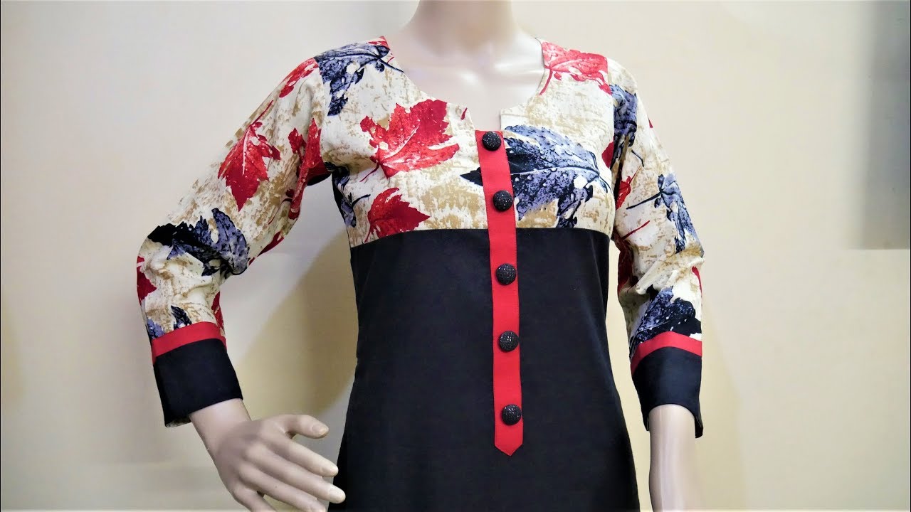 Latest Designer Kurti Cutting And Stitching (Easy Method)