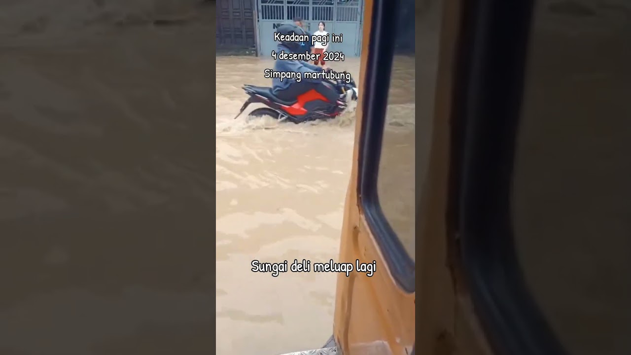 sungai Deli meluap lagi... semoga tanggul tidak pecah.