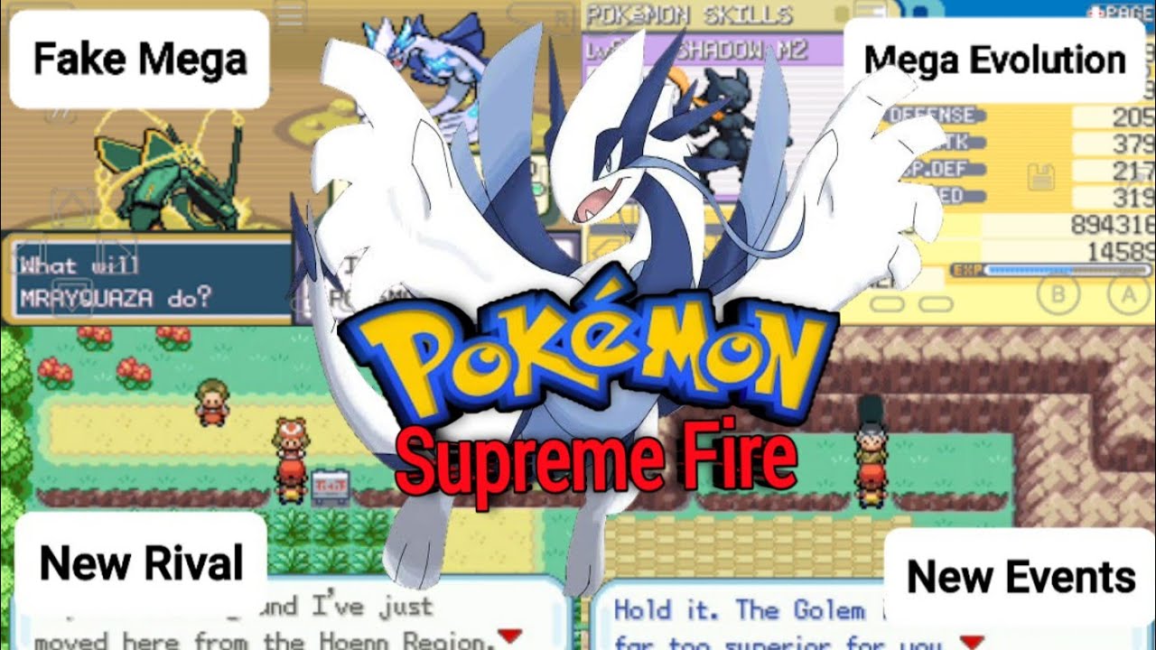 Pokemon: Supreme Fire | GBA RomHack | English | Mega Evolution, Fake Mega, High Difficulty & More |