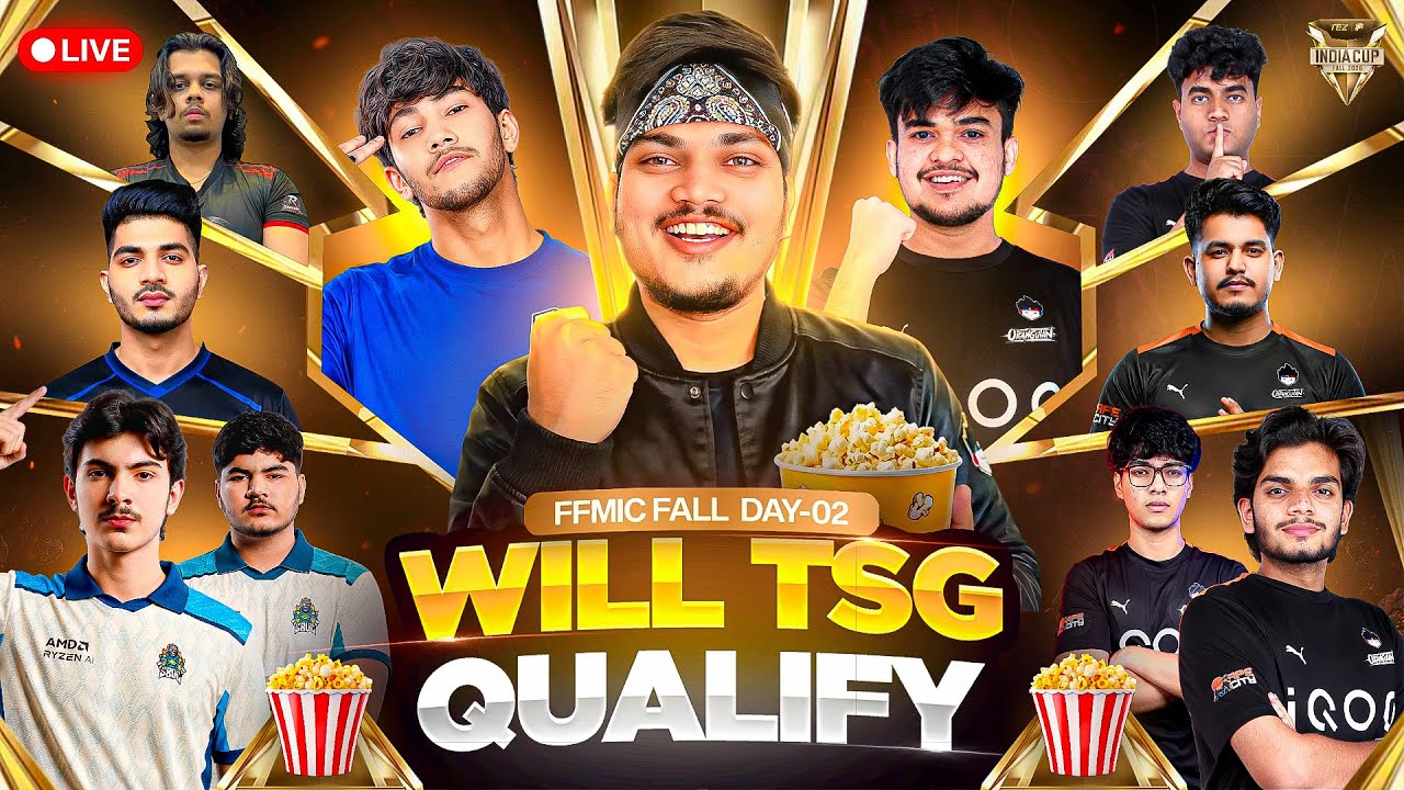 FREE FIRE LIVE 🔴 FFMIC TSG VS ELITE VS S8UL WILL THEY QUALIFY - TSG RITIK