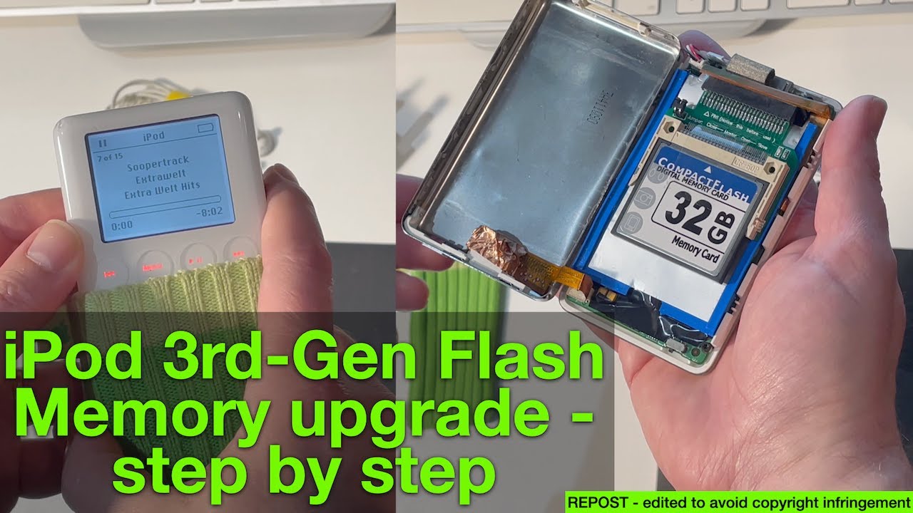iPod 3rd-Gen Flash Memory upgrade - step by step