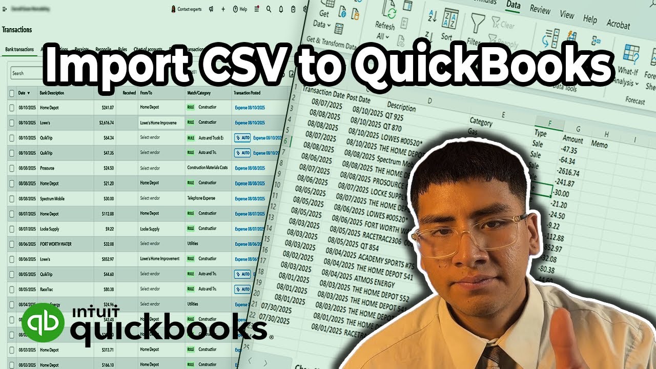 How to Import a Bank CSV File into QuickBooks (Step-by-Step Tutorial)