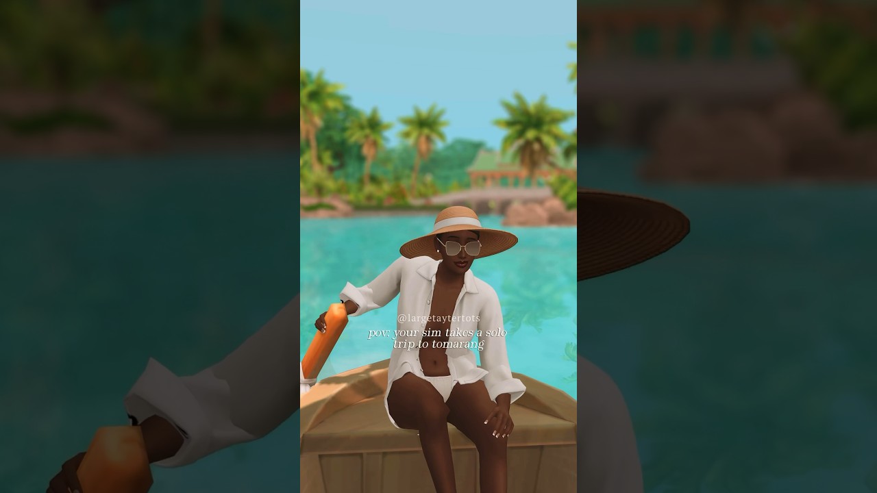 POV: Your sim goes on a solo trip to Tomarang #sims4 #sims4game #sims4aesthetic