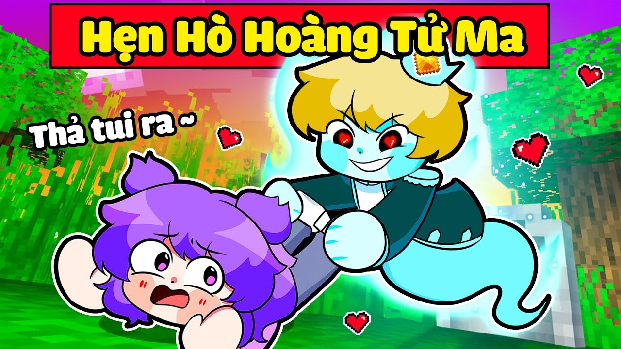 NABEE HOẢNG HỐT KHI CÓ BẠN TRAI LÀ HOÀNG TỬ MA TÔ GÀ TRONG MINECRAFT*NABEE HOÀNG TỬ MA 👻👑