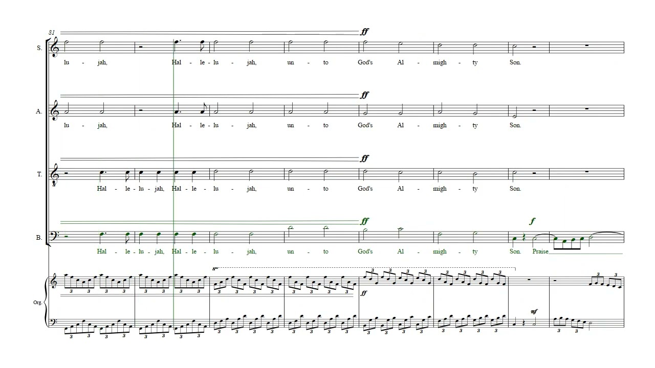 Beethoven Hallelujah Chorus - Bass part