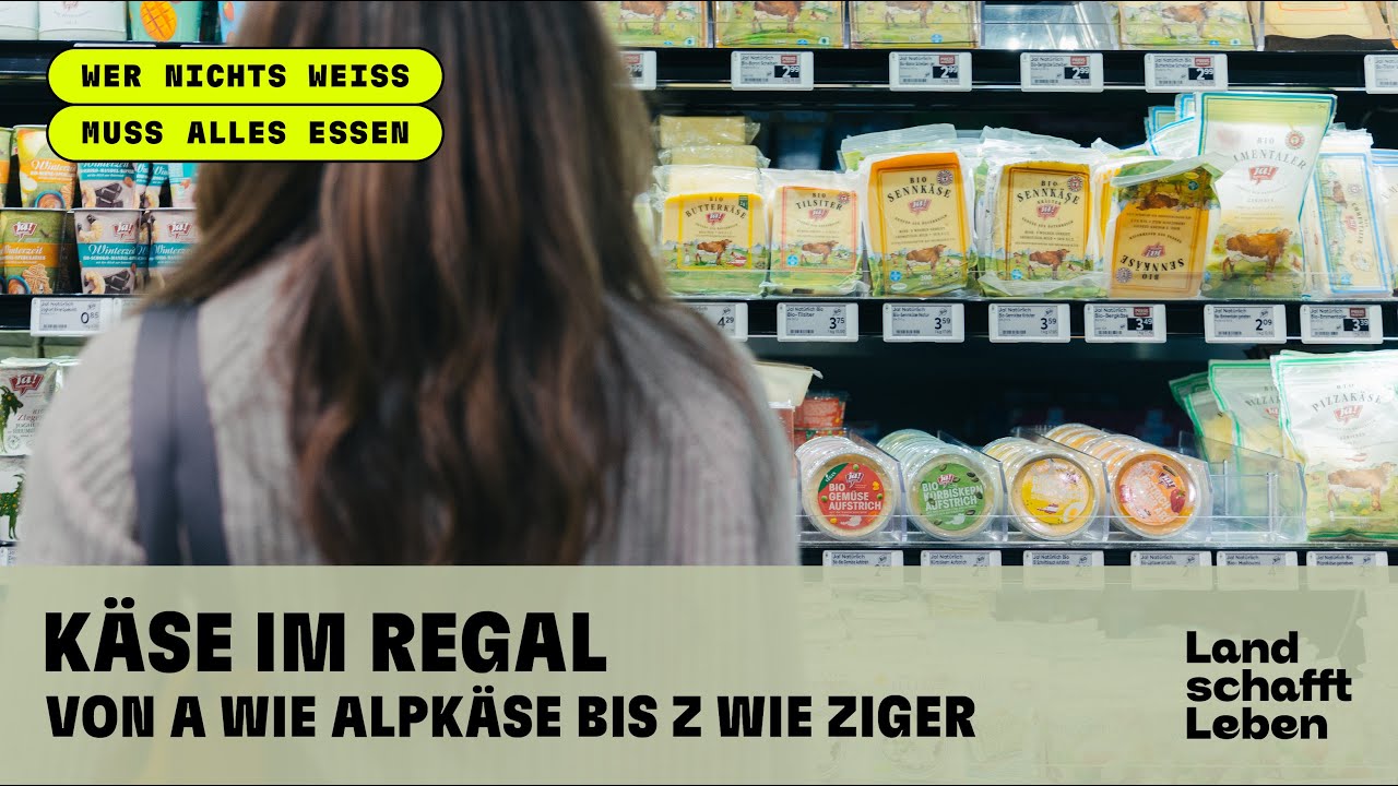 Käse im Regal – Von A wie Alpkäse bis Z wie Ziger