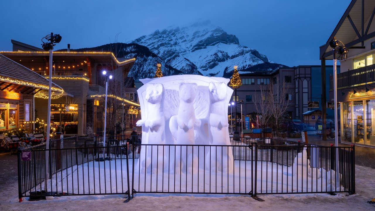 Фестиваль Banff SnowDays: снежные скульптуры