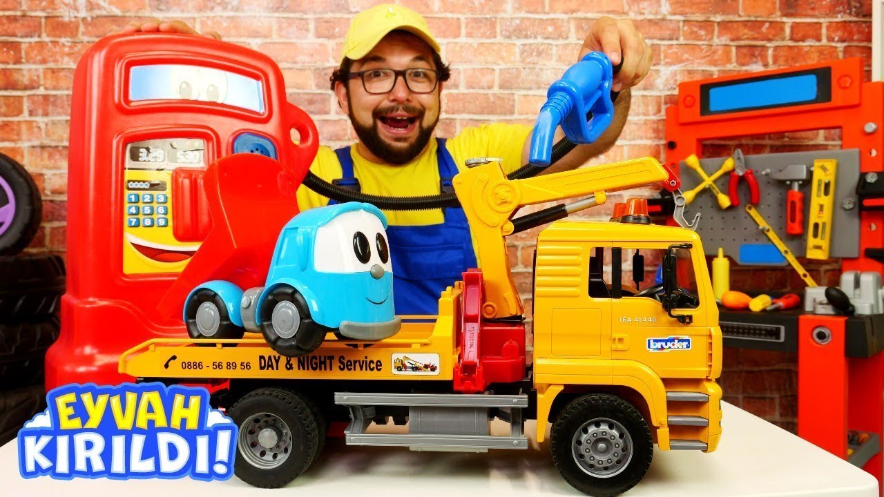 Küçük Kamyon Leo ile tamircilik oyunları! Eyvah kırıldı!