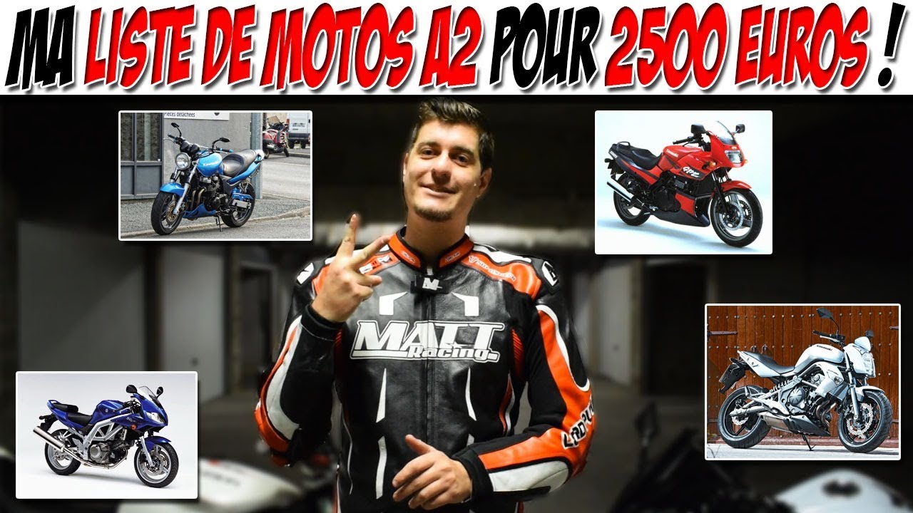 Ma liste de motos A2 pour 2500€ ! 😎