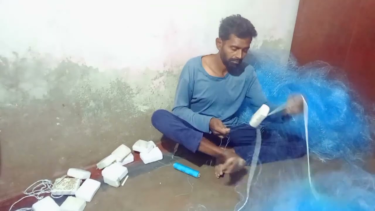 Amad talab fishing net making 🐟🦀🦞🦐🦐👍👍👍#amadtalab