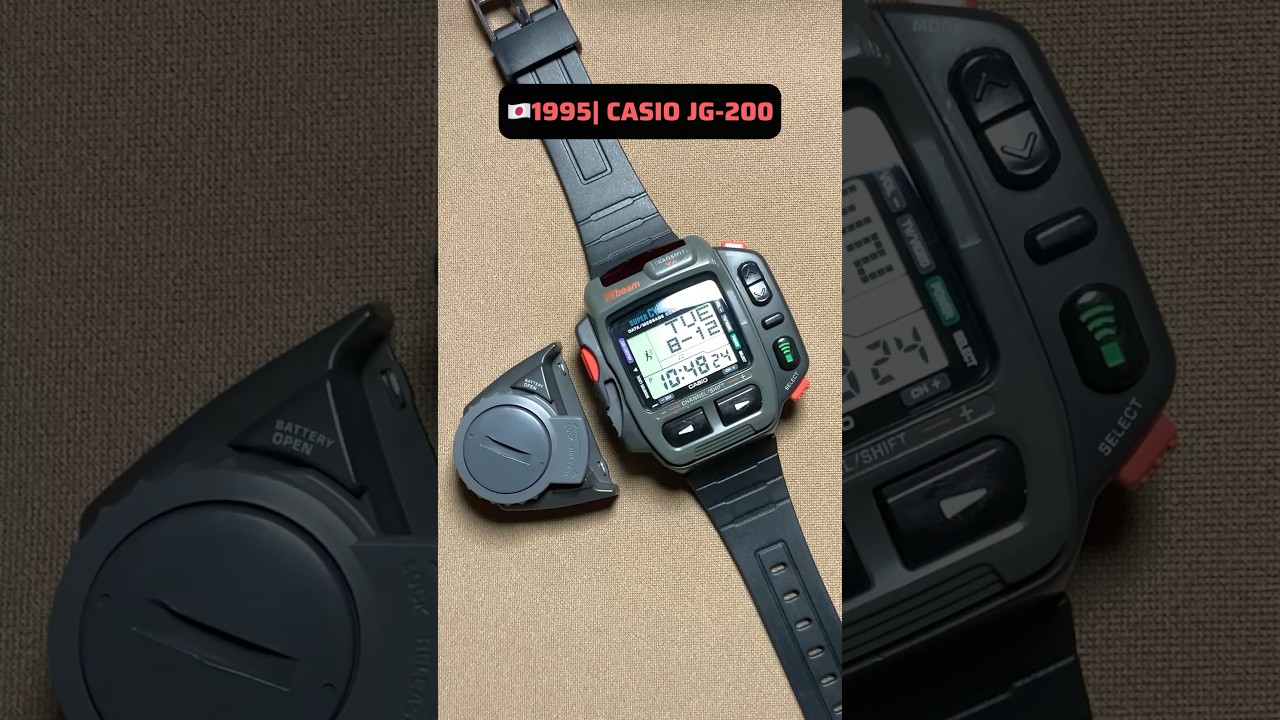 Very Rare CASIO JG-200   #vintage #vintagecasio #casio #shorts #innovation  #time 📽️:rizkyrchmt05