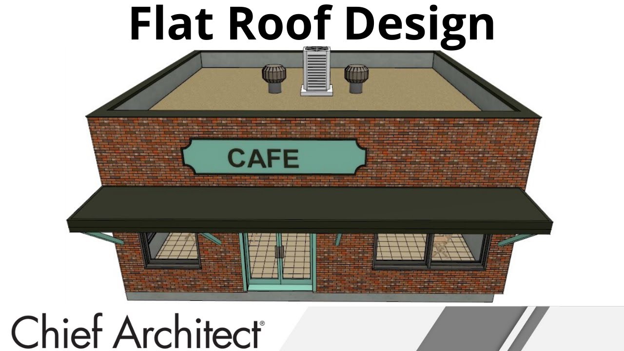 Drawing Parapet Walls with a Flat Roof