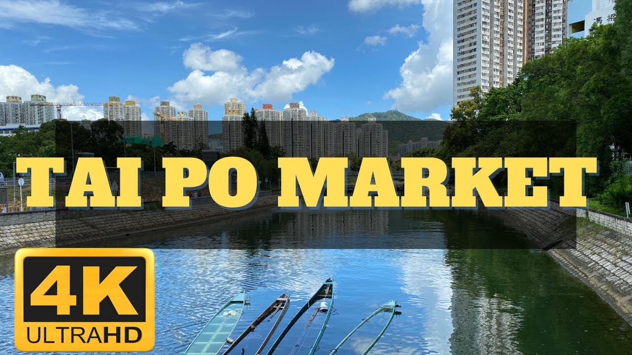 [4K] TAI PO 大埔 Old Market and Waterfront Park | HONG KONG walking tour