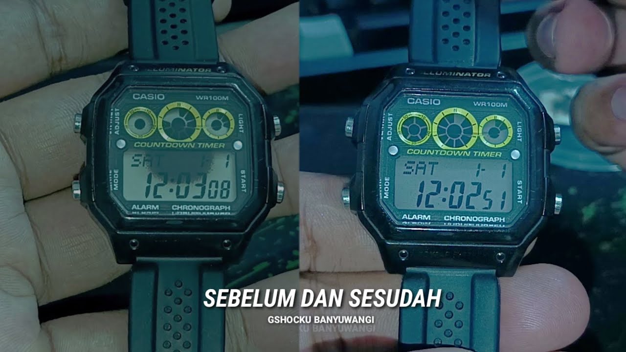 Perbaikan Casio AE 1300 LCD Gosong Sunburn ✍️
