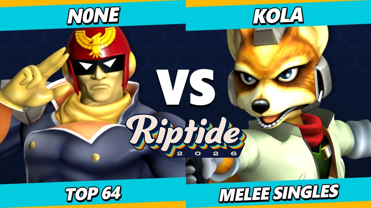 Riptide 2026 - n0ne (Captain Falcon) Vs. Kola (Fox) Smash Melee - SSBM