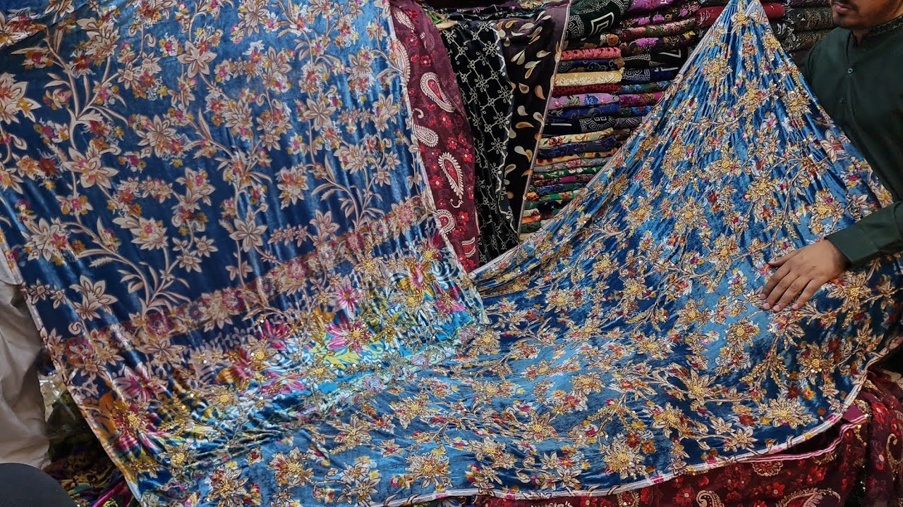 Palachi Velvet Hand Work Suits | Pure China Palachi Hand Embellished Suit | Pure China Palachi Suits