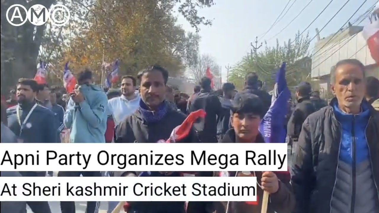 Apni Party Organizes Mega Rally At Sheri Kashmir Cricket Stadium