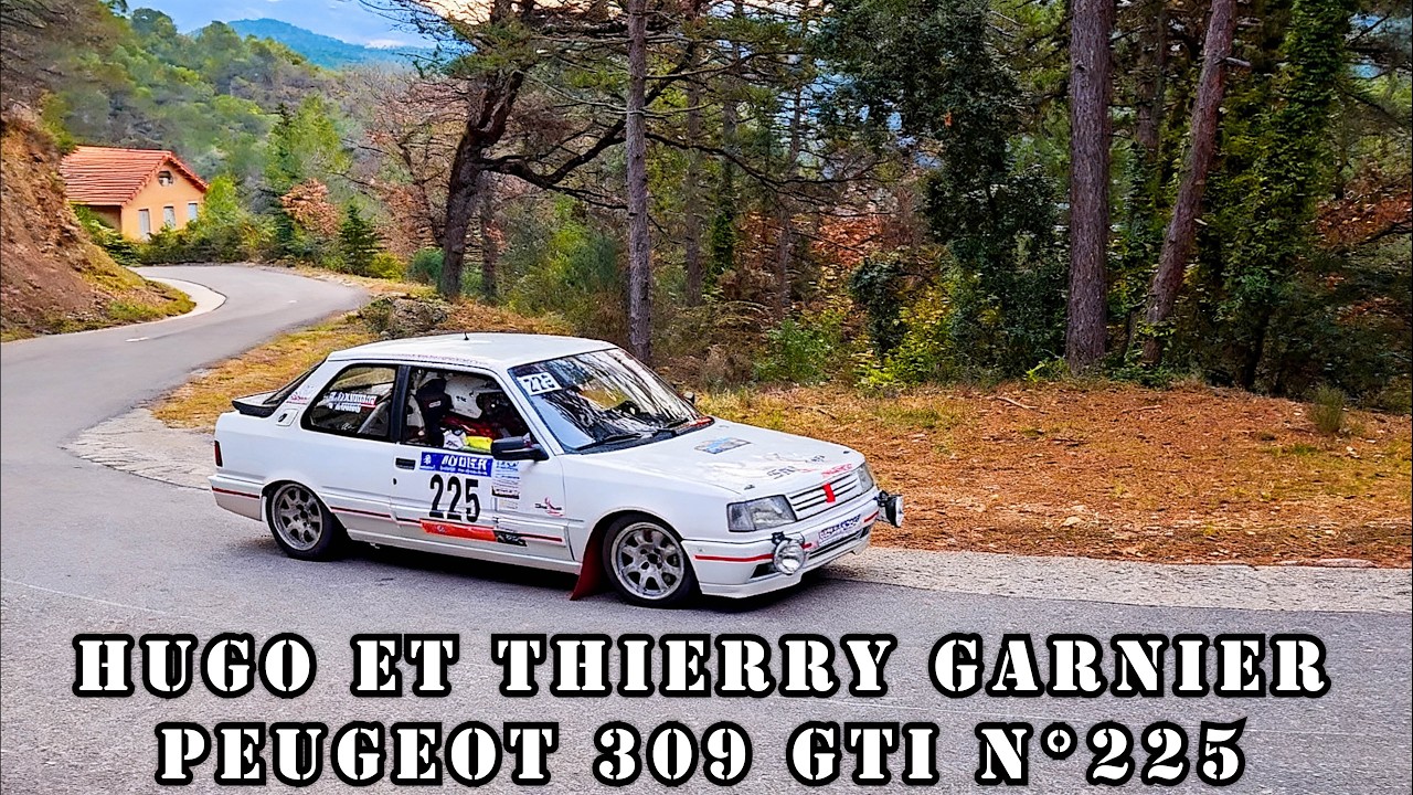 Ралли Vaison la Romaine 2026 — Peugeot 309 GTI № 225 — Хьюго и Тьерри ГАРНЬЕ